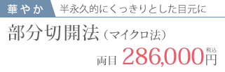 部分切開法の料金