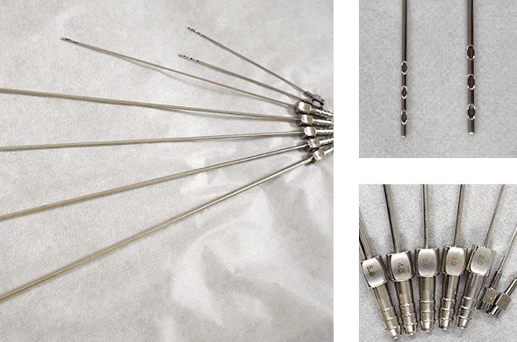 それぞれに合わせたカニューレを開発