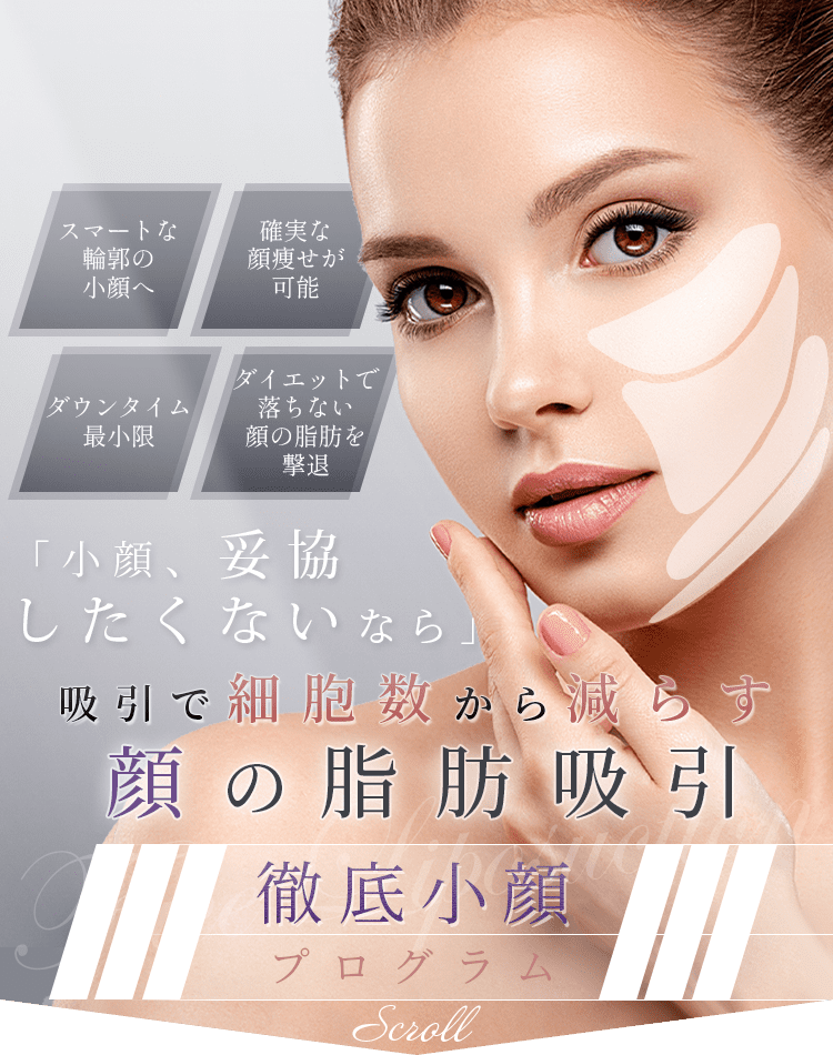 吸引で細胞数から減らす徹底小顔プログラム