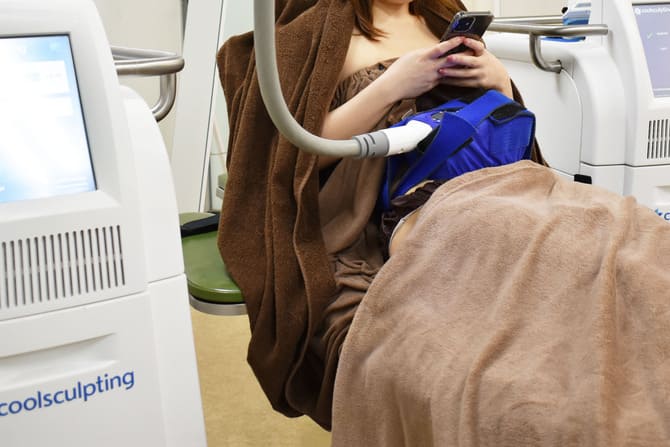 2台同時使いで施術時間の短縮が可能