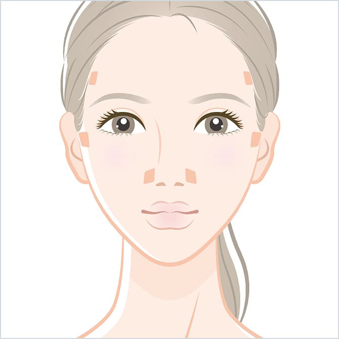 施術後の顔