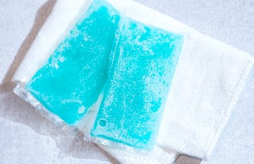 クールダウン用のアイスバッグ