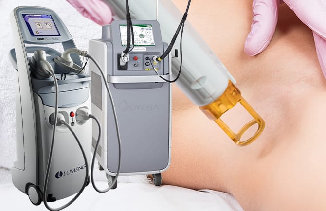 ジェントルマックスプロやライトシェアデュエットなどの機器