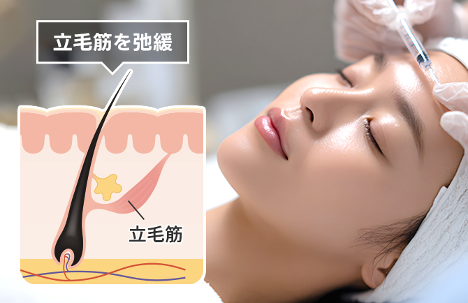 毛穴収縮でハリ艶UP