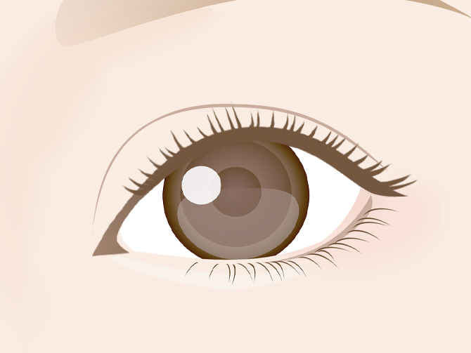 目のアーチとのバランスが悪い