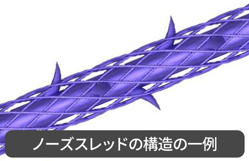 ノーズスレッドの構造の一例