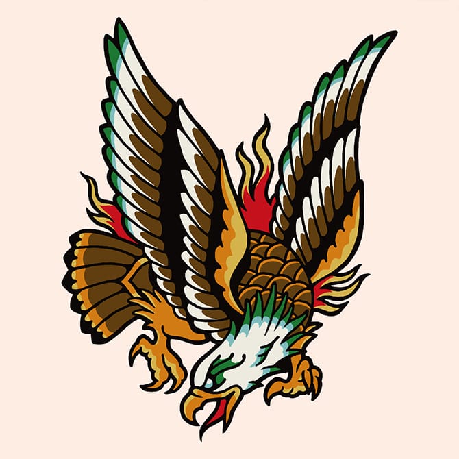 刺青のイラスト