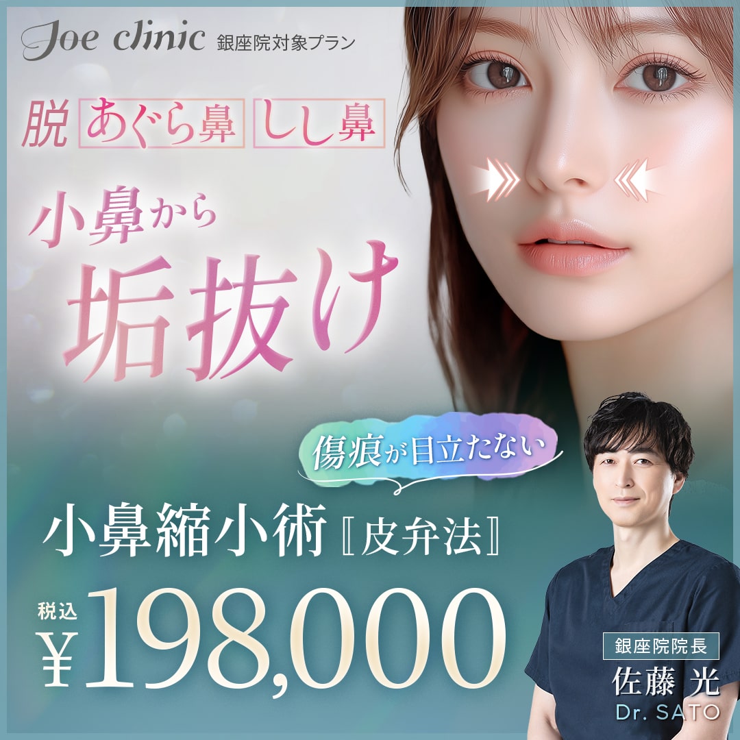 小鼻縮小術 銀座院対象プラン