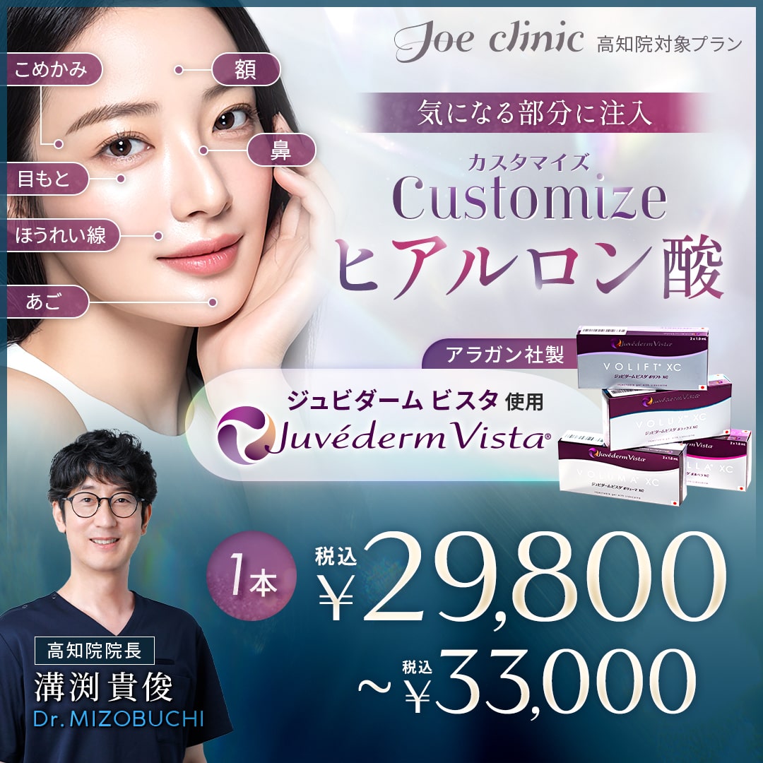 ヒアルロン酸注入 高知院対象プラン